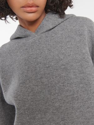 Chemise en laine à capuche Valentino gris