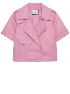 Кожаная куртка Max&moi розовая
