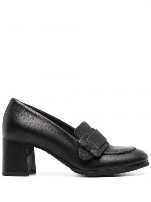Кожени полуотворени обувки Del Carlo черно