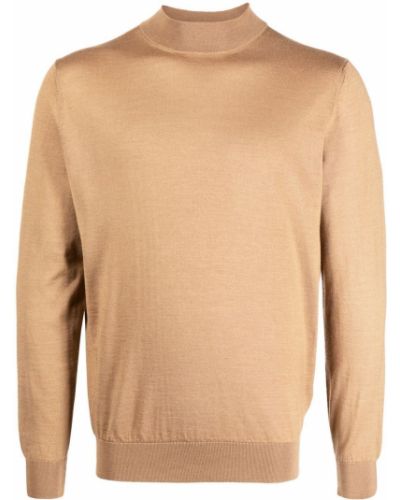 Кашмирен копринен пуловер Colombo кафяво