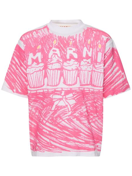 T-shirt i jersey Marni