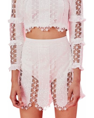 Spódniczka mini For Love & Lemons - Biały