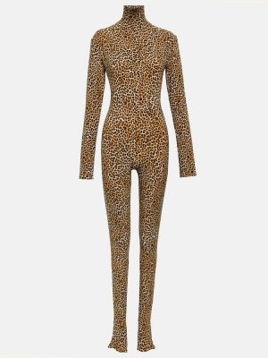 Kombinezon s printom s leopard uzorkom od jersey Norma Kamali
