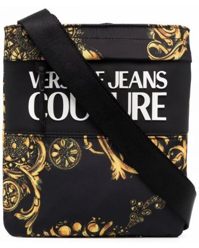 Bolsa con estampado Versace Jeans Couture negro