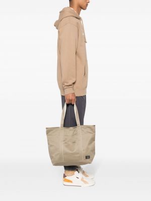 Shopper avec applique Porter-yoshida & Co. beige