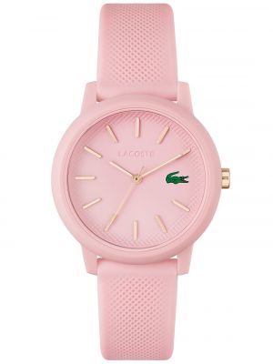 Женские часы с розовым силиконовым ремешком, 36 мм Lacoste розовый