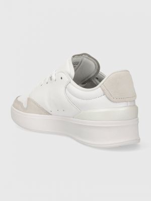 Sneakerși din piele Adidas alb
