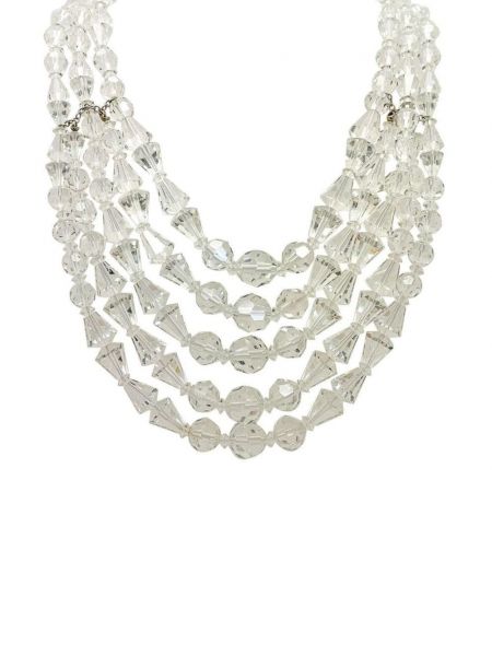 Colier de cristal Jennifer Gibson Jewellery alb