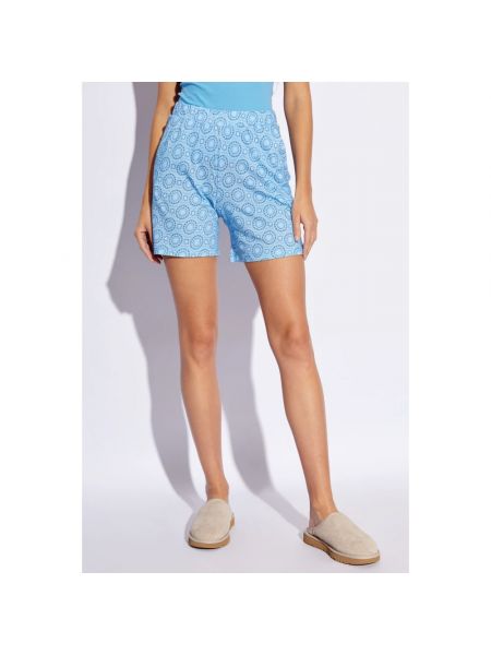 Pantalones cortos con estampado Hanro azul