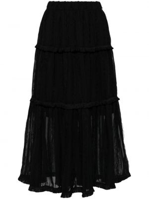 Midi sukňa B+ab čierna