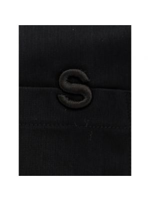 Camiseta con bordado de algodón Sacai negro