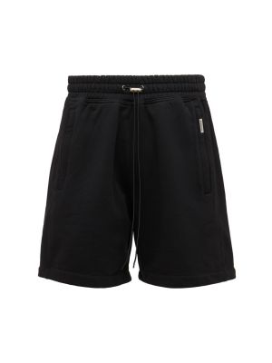 Shorts en coton Represent noir
