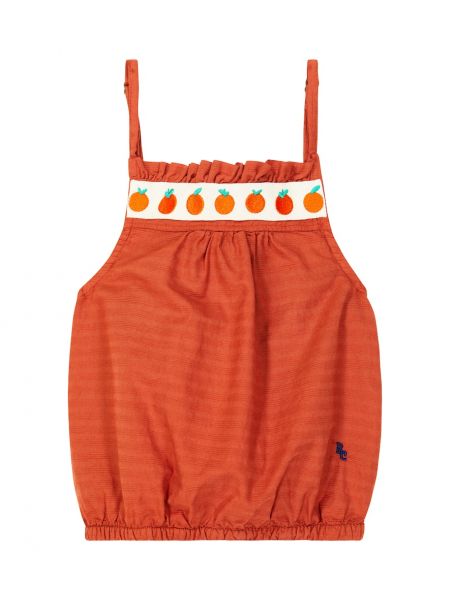 Bomull crop top for jenter Bobo Choses rød