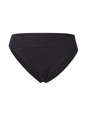 Jednofarebné športové plavky s vysokým pásom s opaskom Hurley - čierna