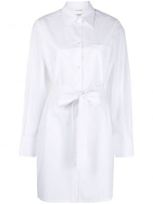 Sukienka koszulowa bawełniana Sportmax biała