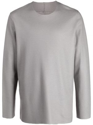 T-shirt con scollo tondo Attachment grigio