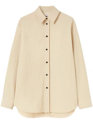 Hemd aus baumwoll Jil Sander beige