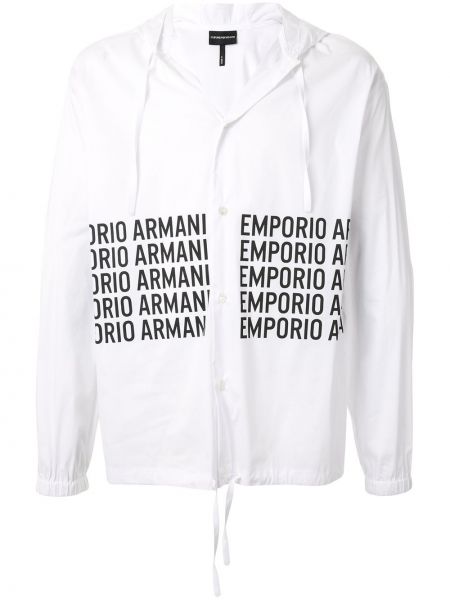 Trykt skjorte Emporio Armani hvit