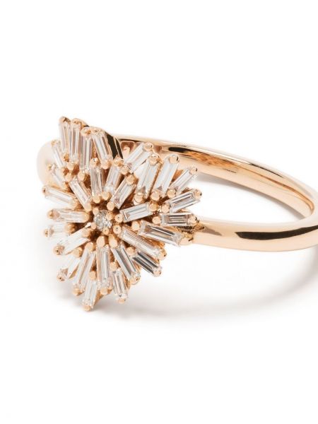 Z růžového zlata květinový prsten Suzanne Kalan