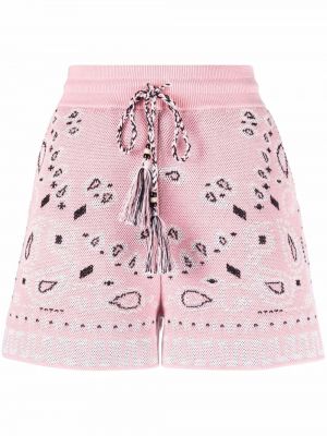 Trykt shorts Alanui rosa