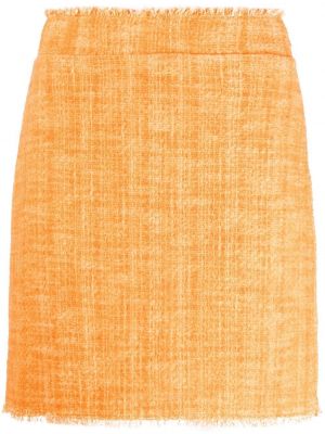 Tweed skjørt Pinko oransje