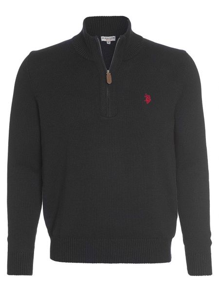 Пуловер на молнии U.s. Polo Assn. черный