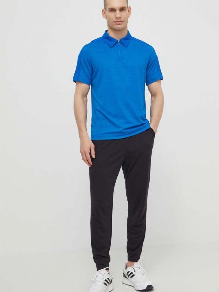 Polo majica Calvin Klein Performance modra