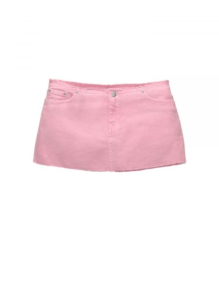 Džínsová sukňa Pull&bear ružová