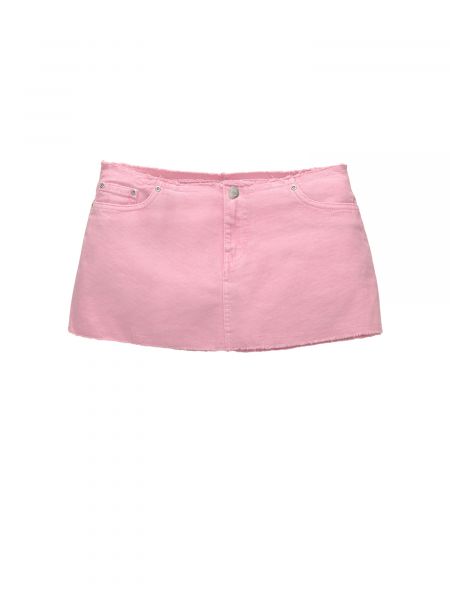 Jupe en jean Pull&bear rose