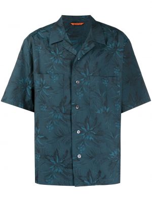 Camisa de flores con estampado Barena azul