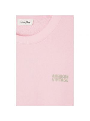 Bluza bawełniana American Vintage różowa