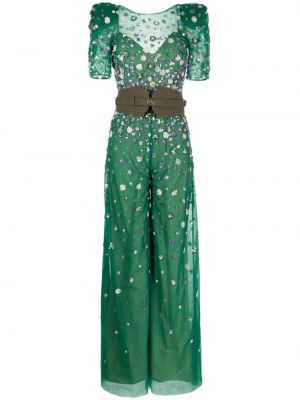 Ολόσωμη φόρμα από τούλι Saiid Kobeisy πράσινο