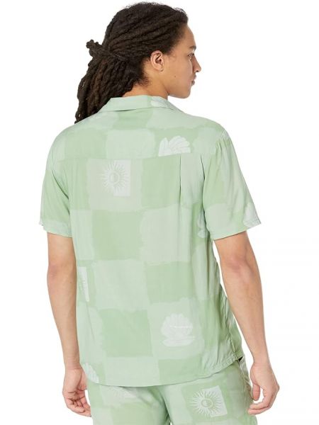 Рубашка на пуговицах Native Youth зеленая
