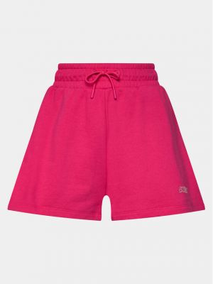 Sportske kratke hlače bootcut Guess ružičasta