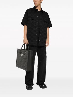 Shopper handtasche mit print Dolce & Gabbana