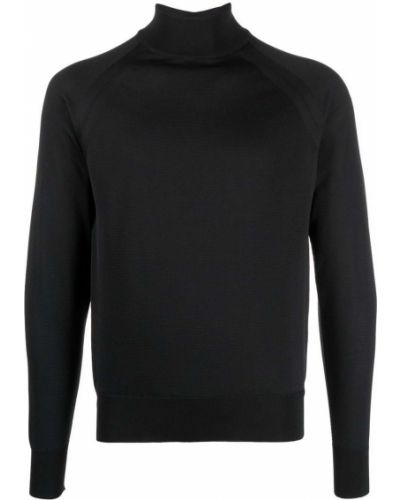 Jersey de punto de cuello vuelto de tela jersey Tom Ford negro