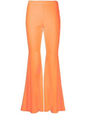 Pantalon taille haute large Erl orange