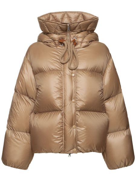 Dunjacka i nylon Moncler brun