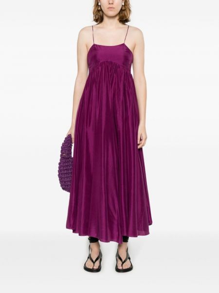 Šilkinis maksi suknelė Forte_forte violetinė
