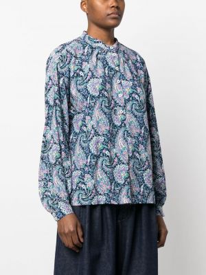 Bluse mit print mit paisleymuster A.p.c. blau