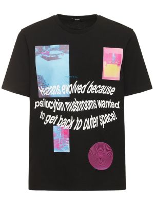 Džerzej bavlnené tričko s potlačou Msftsrep čierna