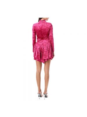 Sukienka mini w serca Rotate Birger Christensen różowa