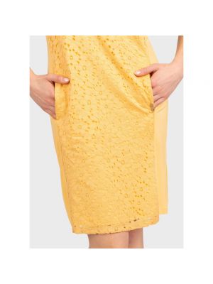 Sukienka midi koronkowa Liu Jo żółta