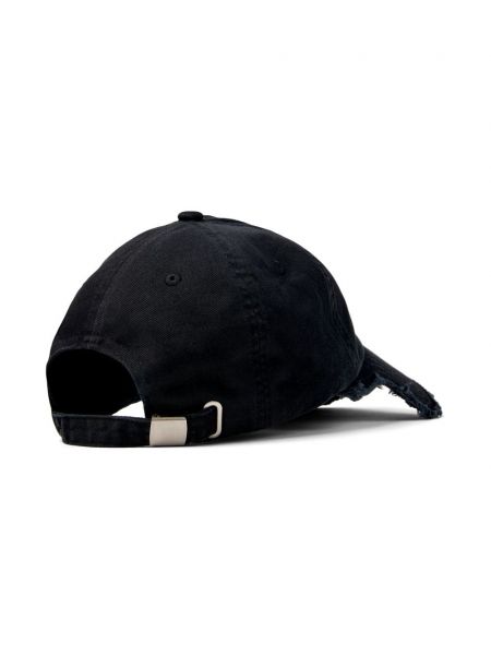 Medvilninis siuvinėtas kepurė su snapeliu Camperlab pilka