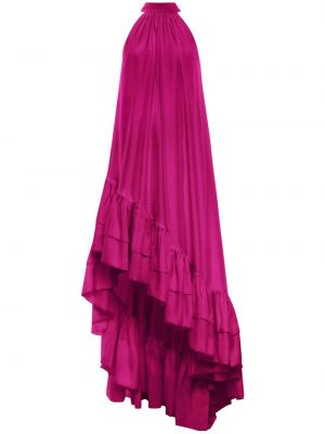 Rochie de cocktail de mătase Azeeza roz