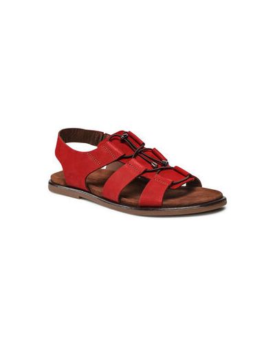 Czerwone sandały Gino Rossi