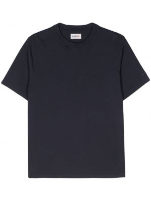 T-shirt en coton avec applique Autry bleu
