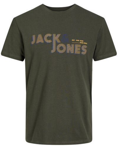 Jack&Jones Póló Friday 12219500 Zöld Regular Fit Jack&jones