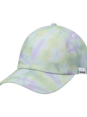 Женская шляпа Snapback пастельного цвета с принтом тай-дай Hurley желтая