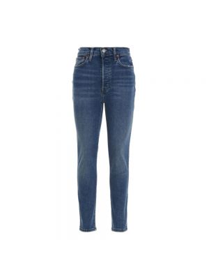Jeansy skinny jeansowe Re/done - niebieski